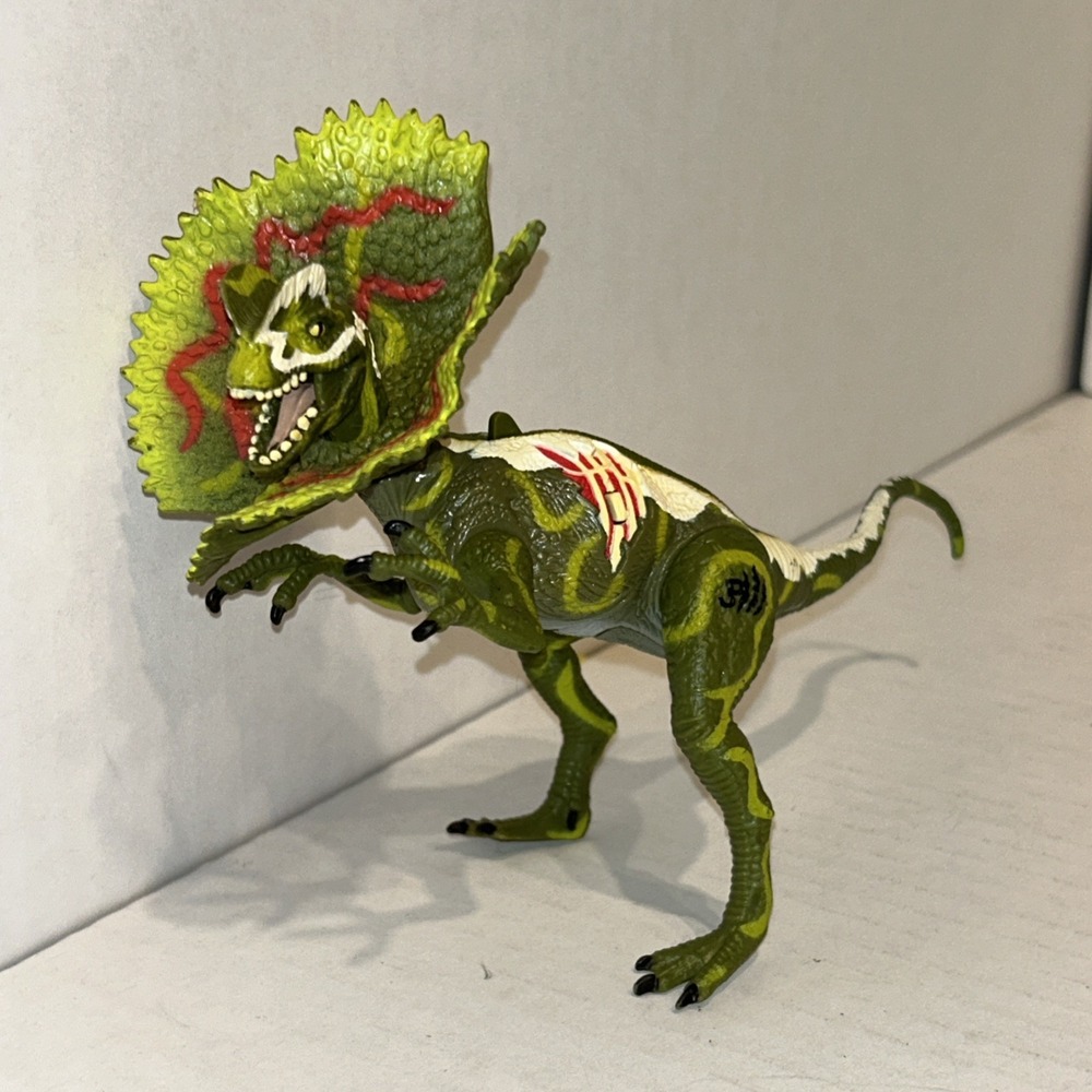 2000 Roaring‎ Dilophosaurus 6" Venom Spitter Hasbro Figure Jurassic Park 3 A4